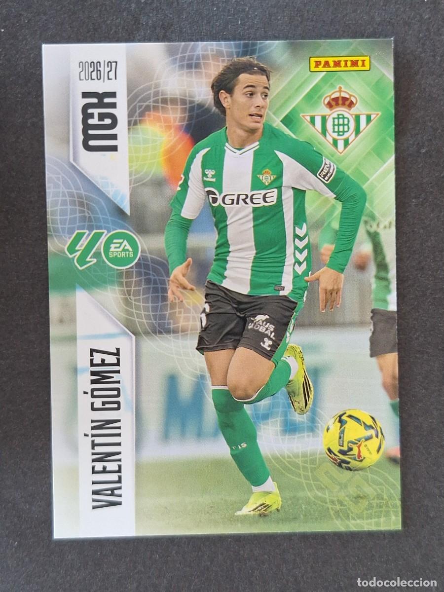 Cromos de f&uacute;tbol: L1 VALENTIN GOMEZ REAL BETIS BALOMPIE 98 PANINI MEGACRACKS 2026 2027 26 27