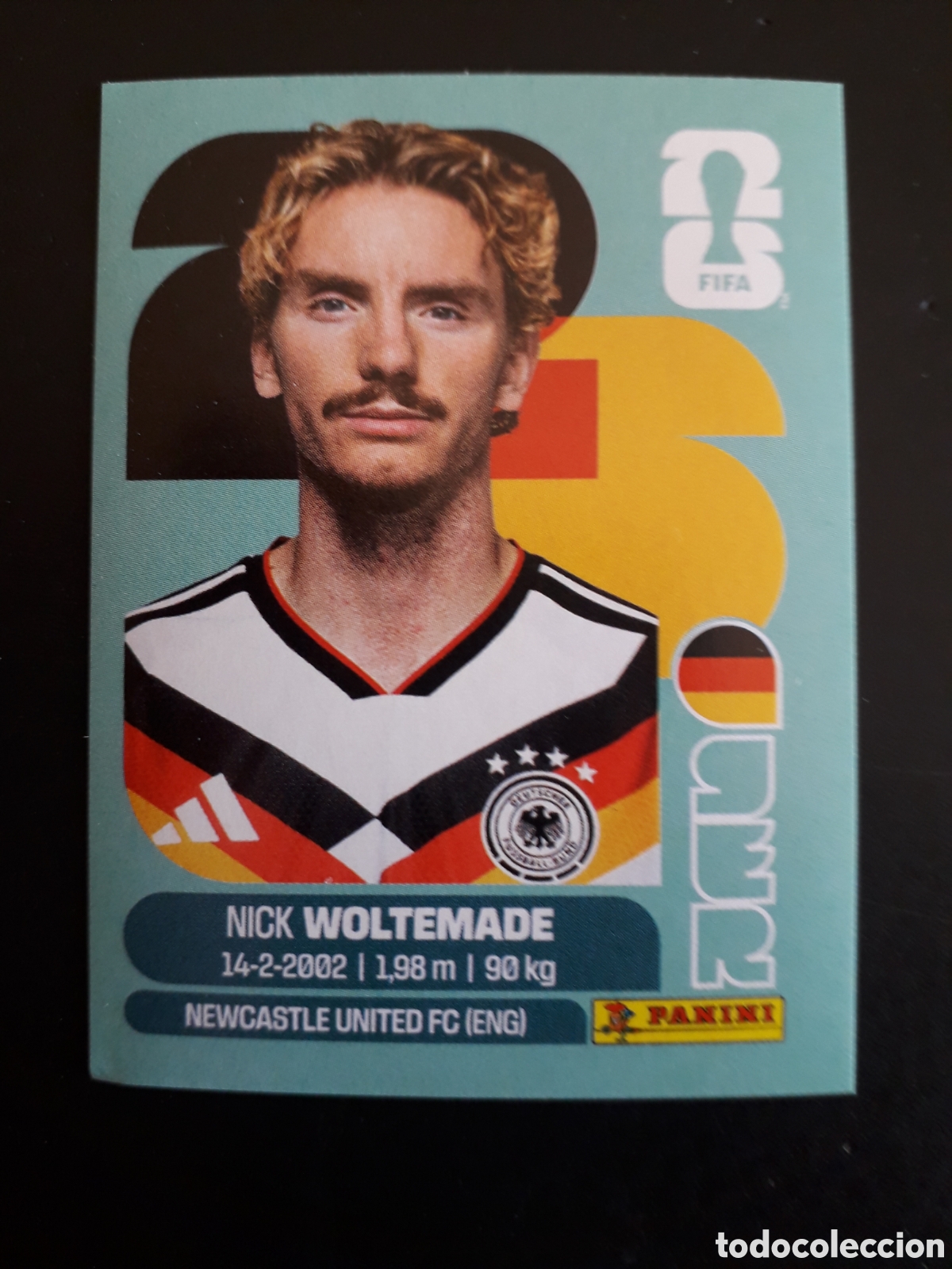 Cartes &agrave; collectionner de Football: WOLTEMADE ALEMANIA GER 20 MUNDIAL F&Uacute;TBOL 2026 FIFA WORLD CUP PANINI SIN PEGAR PEDIDO M&Iacute;NIMO 3&euro;