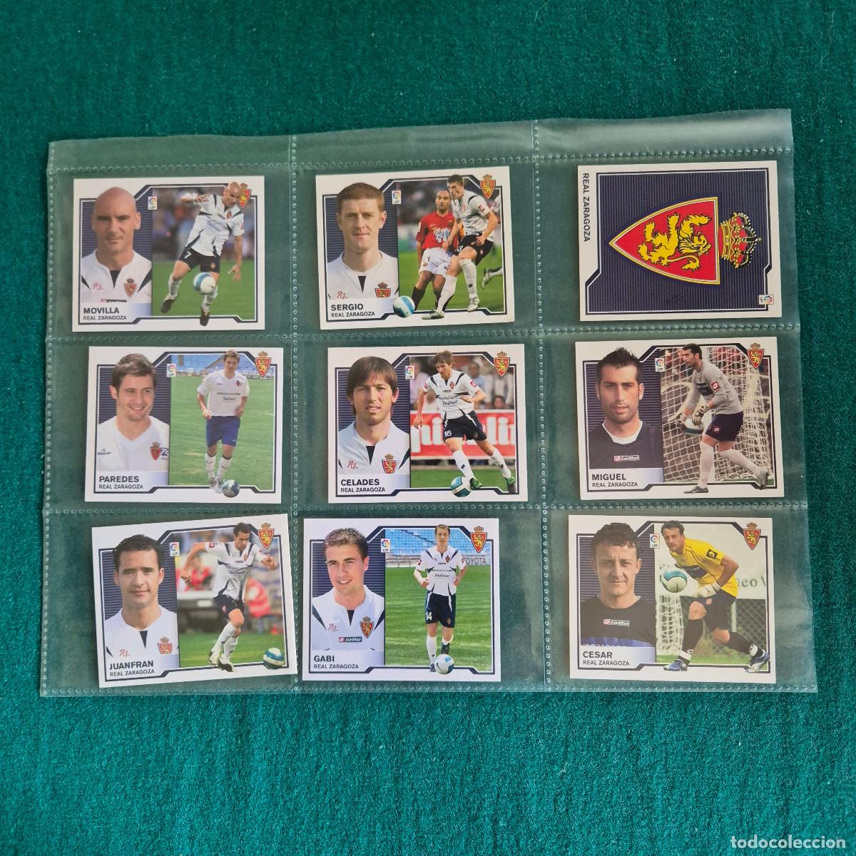 Figurine di Calcio: 9 CROMOS LIGA ESTE 2007 2008 ZARAGOZA