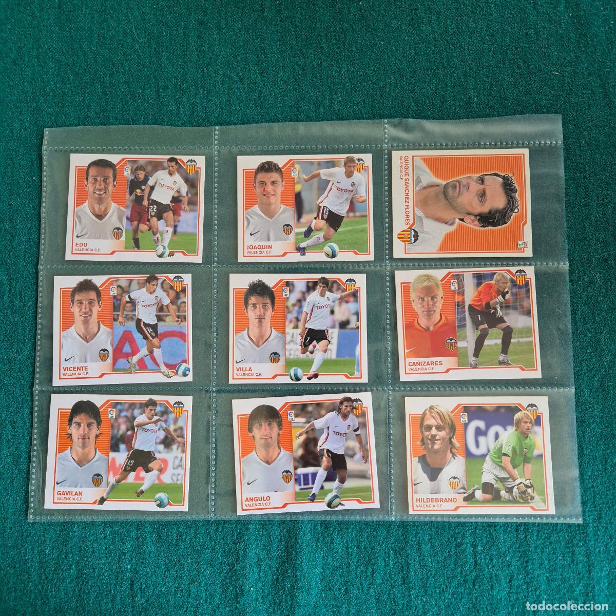 Figurine di Calcio: 9 CROMOS LIGA ESTE 2007 2008 VALENCIA