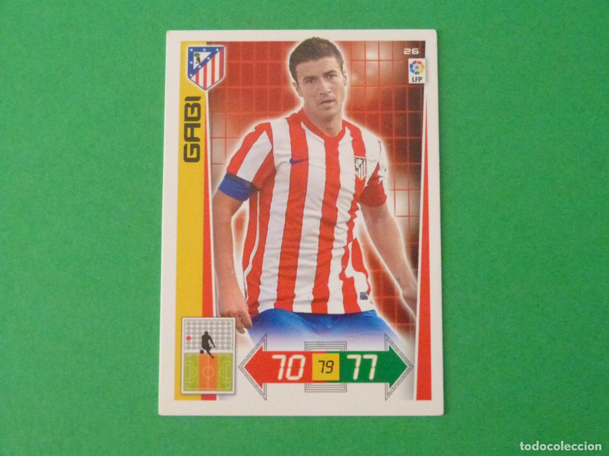 Cromos de f&uacute;tbol: TRADING CARD FUTBOL GABI ATLETICO DE MADRID N&ordm; 26 LIGA ADRENALYN XL 2012-2013/12-13 PANINI