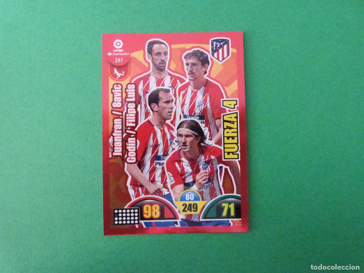 Cromos de Futebol: TRADING CARD FUTBOL FUERZA 4 ATLETICO DE MADRID N&ordm; 397 LIGA ADRENALYN XL 2017-2018/17-18 PANINI