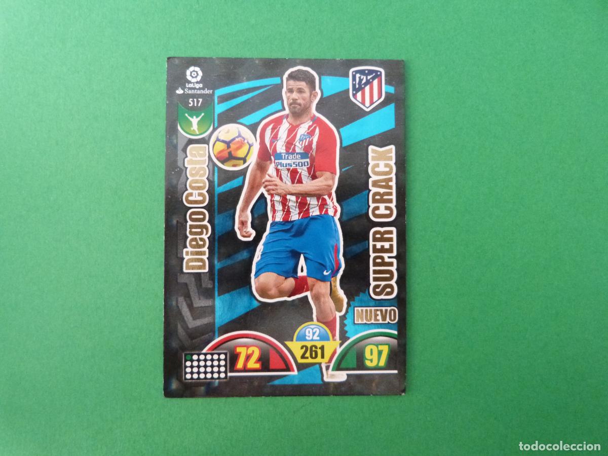 Cromos de Futebol: TRADING CARD FUTBOL DIEGO COSTA ATLETICO DE MADRID N&ordm; 517 LIGA ADRENALYN XL 2017-2018/17-18 PANINI