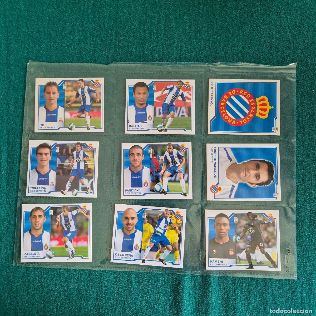Fu&szlig;ball-Sticker: 9 CROMOS LIGA ESTE 2007 2008 ESPA&Ntilde;OL