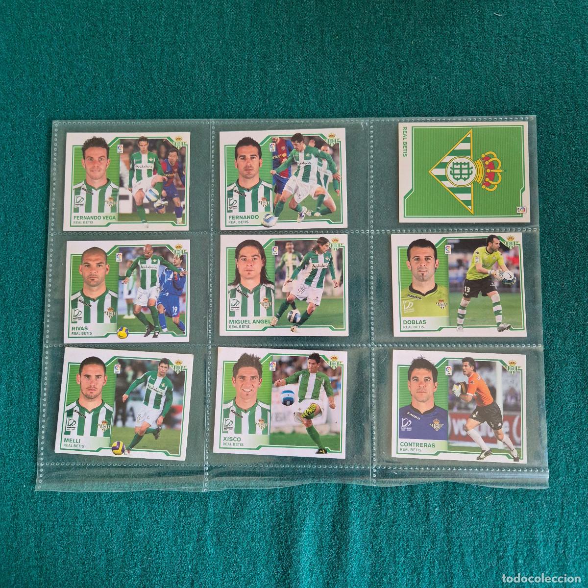 Football Stickers: 9 CROMOS LIGA ESTE 2007 2008 BETIS