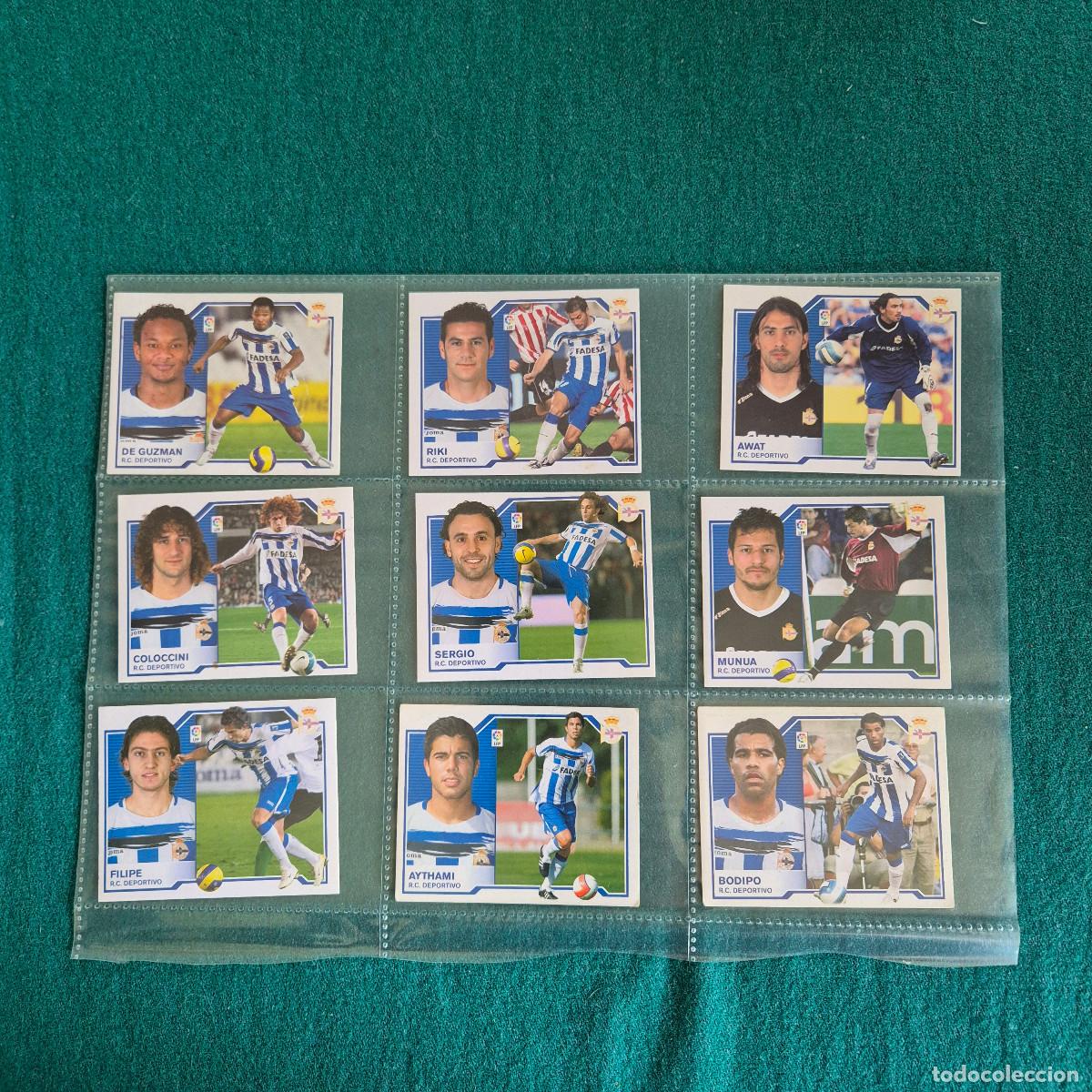 Football Stickers: 9 CROMOS LIGA ESTE 2007 2008 DEPORTIVO LA CORU&Ntilde;A