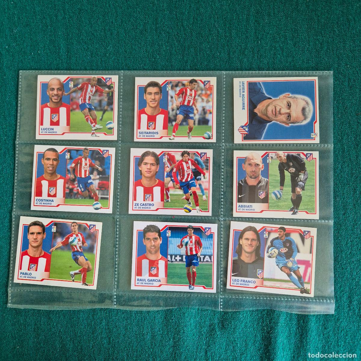 Cromos de f&uacute;tbol: 9 CROMOS LIGA ESTE 2007 2008 ATLETICO DE MADRID