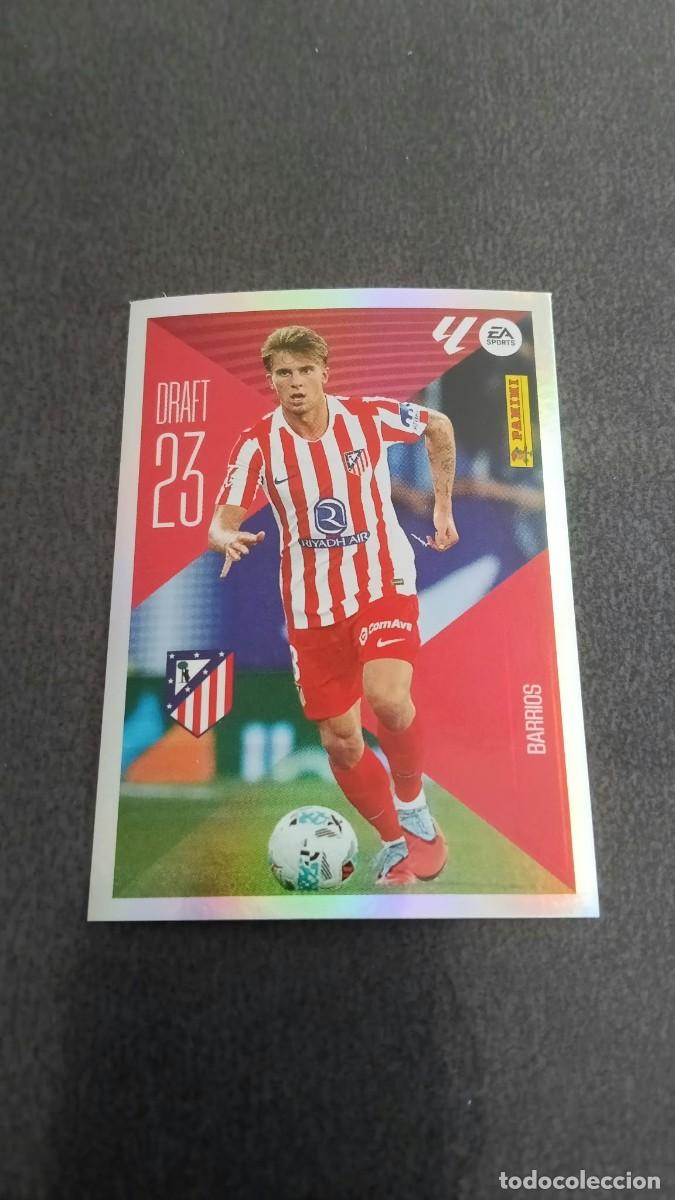 Cromos de f&uacute;tbol: Barrios Draft 23 N&ordm; 3 Atletico de Madrid Ediciones Liga este 26 27 2026/2027