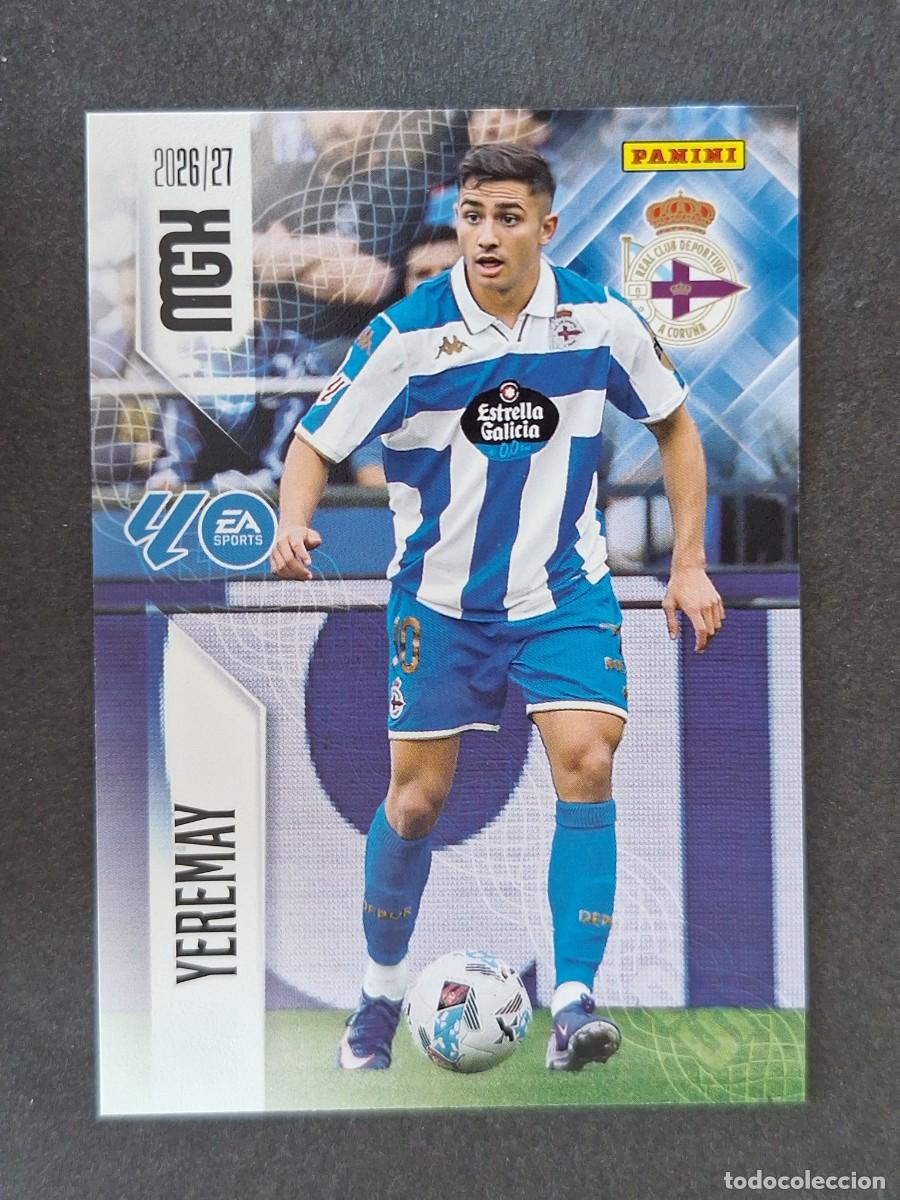 Cromos de f&uacute;tbol: L1 YEREMAY DEPORTIVO DE LA CORU&Ntilde;A 142 PANINI MEGACRACKS 2026 2027 26 27
