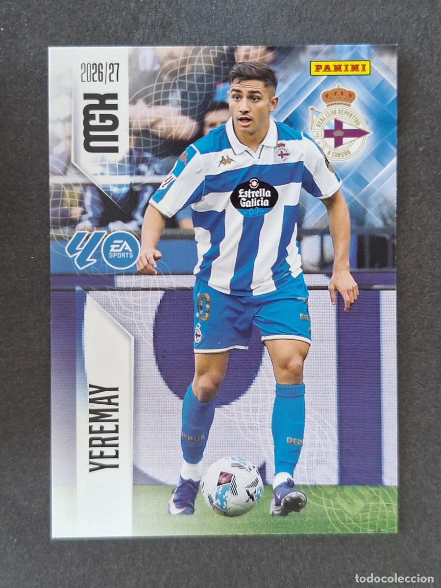 Cromos de f&uacute;tbol: L1 YEREMAY DEPORTIVO DE LA CORU&Ntilde;A 142 PANINI MEGACRACKS 2026 2027 26 27