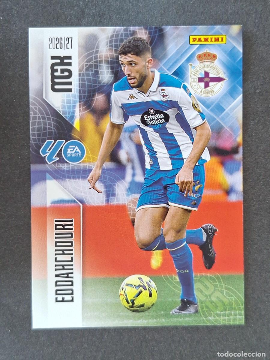 Cromos de f&uacute;tbol: L1 EDDAHCHOURI DEPORTIVO DE LA CORU&Ntilde;A 143 PANINI MEGACRACKS 2026 2027 26 27