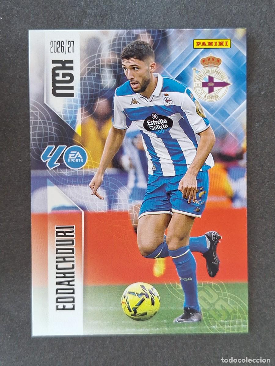 Cromos de f&uacute;tbol: L1 EDDAHCHOURI DEPORTIVO DE LA CORU&Ntilde;A 143 PANINI MEGACRACKS 2026 2027 26 27
