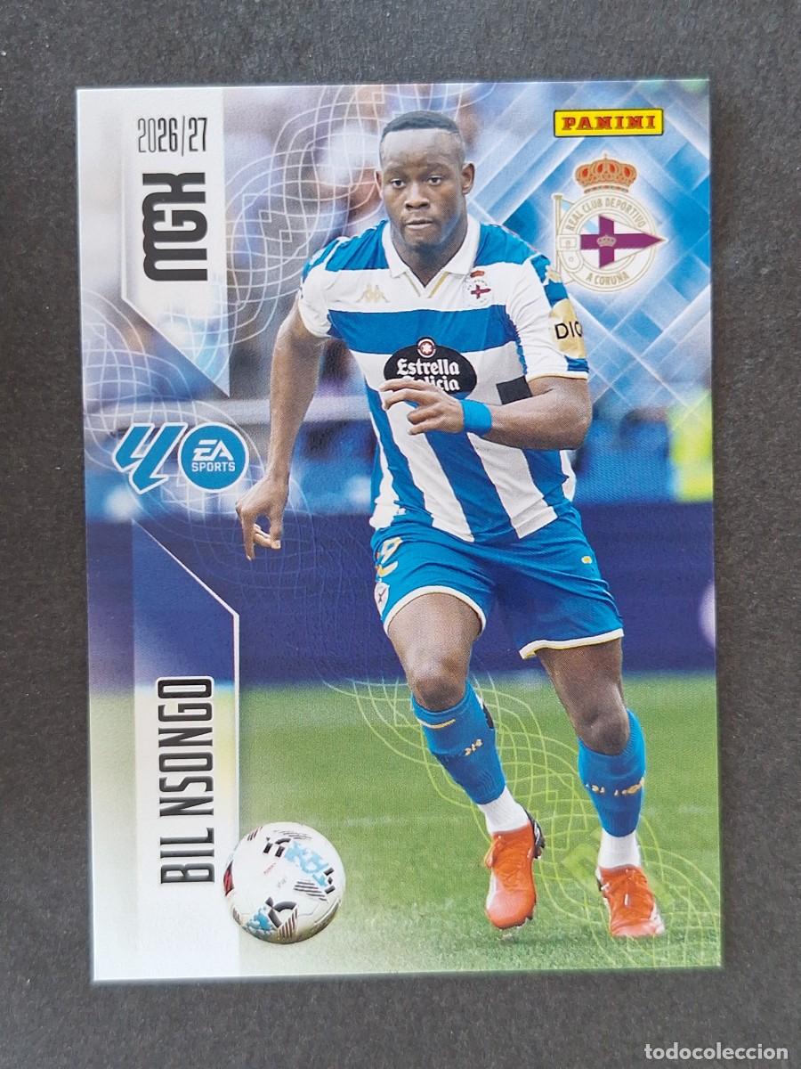 Cromos de f&uacute;tbol: L1 BIL NSONGO DEPORTIVO DE LA CORU&Ntilde;A 144 PANINI MEGACRACKS 2026 2027 26 27