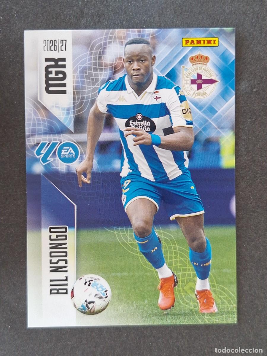 Cromos de f&uacute;tbol: L1 BIL NSONGO DEPORTIVO DE LA CORU&Ntilde;A 144 PANINI MEGACRACKS 2026 2027 26 27