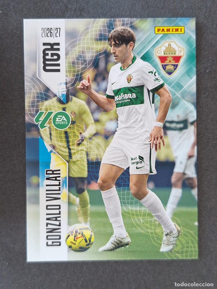 Cromos de f&uacute;tbol: L1 GONZALO VILLAR ELCHE C. F. 154 PANINI MEGACRACKS 2026 2027 26 27