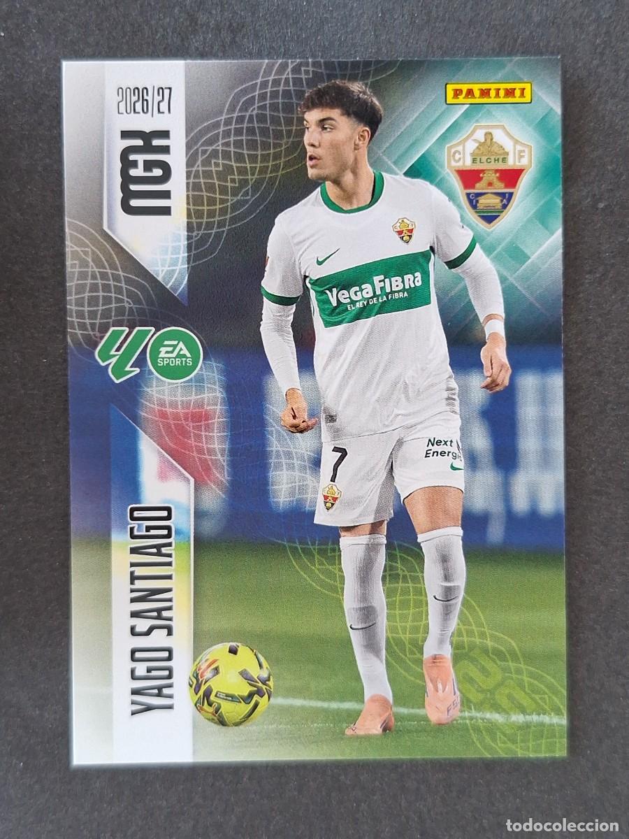 Cromos de f&uacute;tbol: L1 YAGO SANTIAGO ELCHE C. F. 161 PANINI MEGACRACKS 2026 2027 26 27