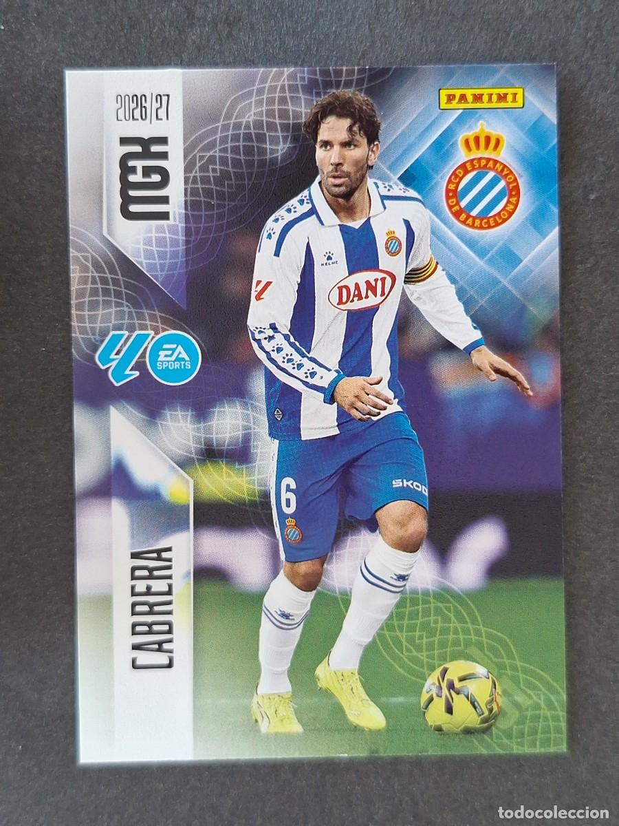 Cromos de f&uacute;tbol: L1 CABRERA R. C. D. ESPA&Ntilde;OL 169 PANINI MEGACRACKS 2026 2027 26 27