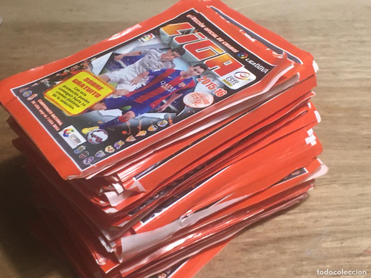 Figurine di Calcio: liga 2015 2016 ediciones este futbol 15 16 lote muchos sobres de cromos sin abrir