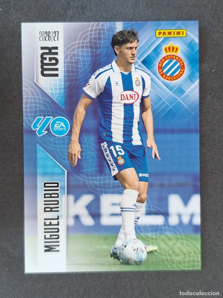 Cromos de f&uacute;tbol: L1 MIGUEL RUBIO R. C. D. ESPA&Ntilde;OL 170 PANINI MEGACRACKS 2026 2027 26 27