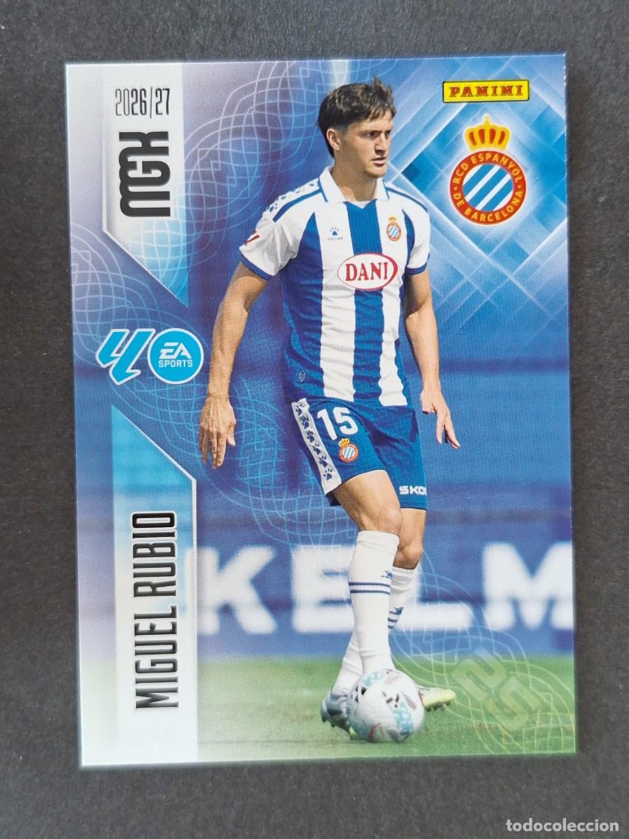 Cromos de f&uacute;tbol: L1 MIGUEL RUBIO R. C. D. ESPA&Ntilde;OL 170 PANINI MEGACRACKS 2026 2027 26 27