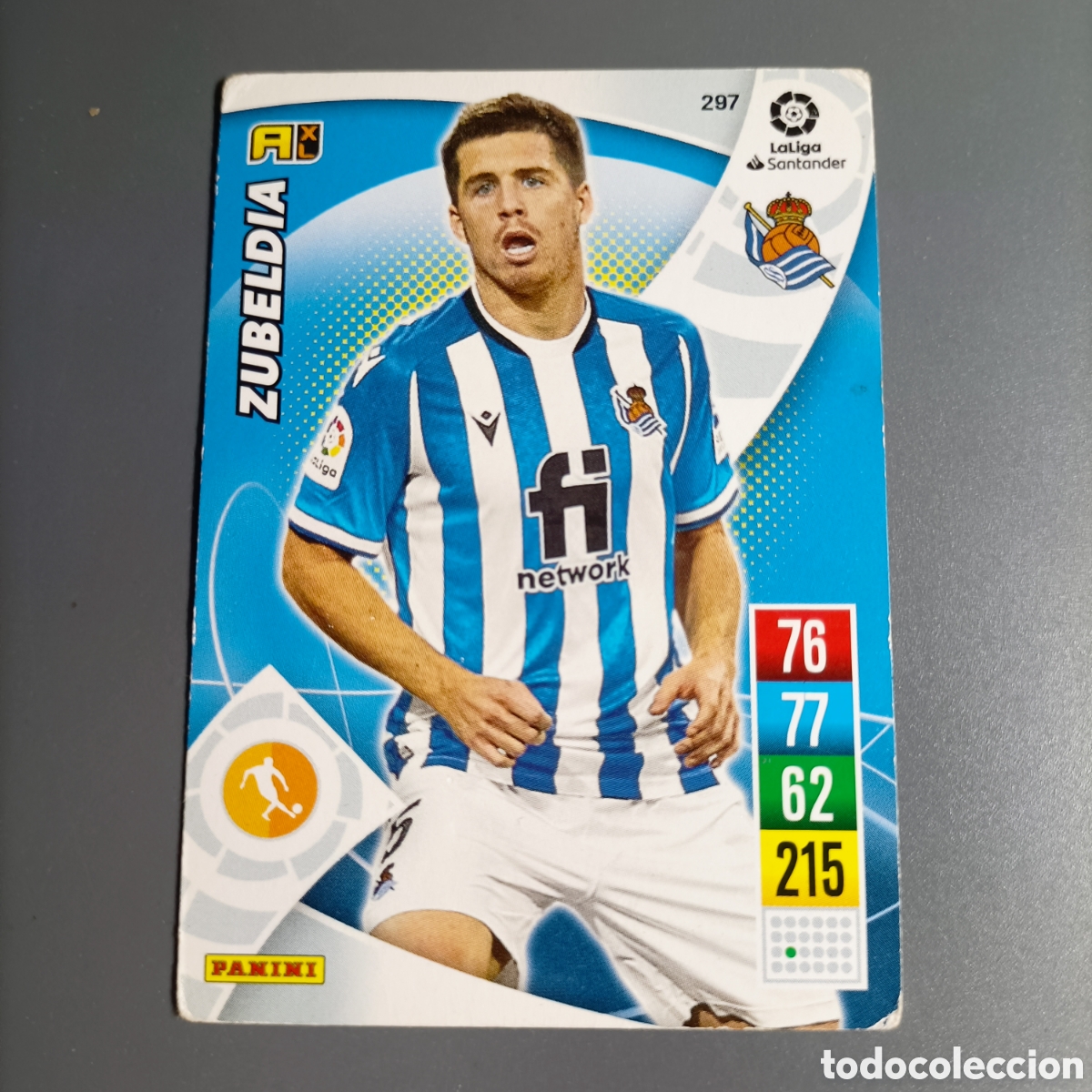 Cromos de f&uacute;tbol: ADRENALYN. LIGA 2021-2022 (REAL SOCIEDAD) №297 ZUBELDIA