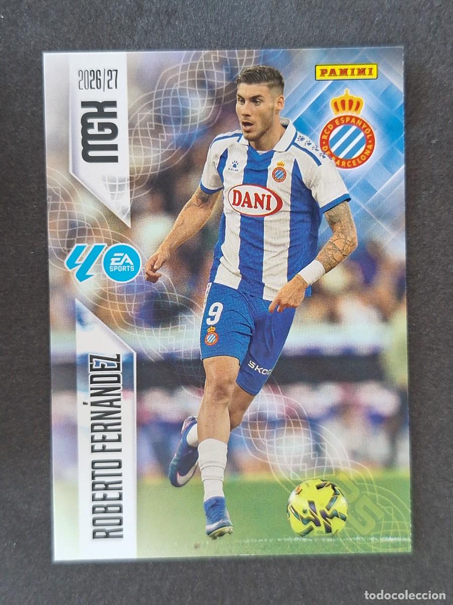 Cromos de f&uacute;tbol: L1 ROBERTO FERNANDEZ R. C. D. ESPA&Ntilde;OL 178 PANINI MEGACRACKS 2026 2027 26 27