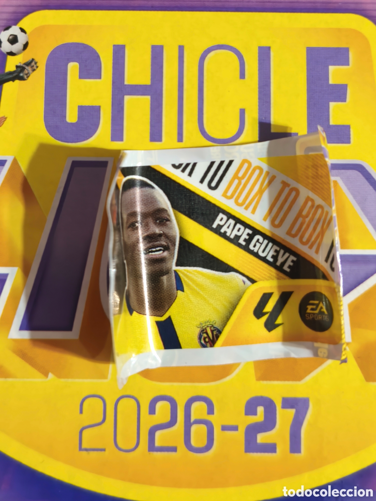 Cromos de f&uacute;tbol: Pape Gueye BOX TO BOX Chicle liga este 26/27 Villarreal