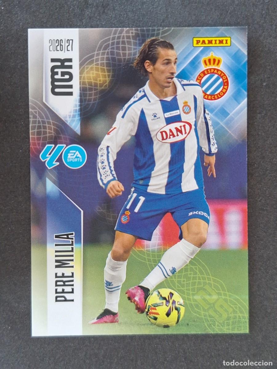 Cromos de f&uacute;tbol: L1 PERE MILLA R. C. D. ESPA&Ntilde;OL 180 PANINI MEGACRACKS 2026 2027 26 27