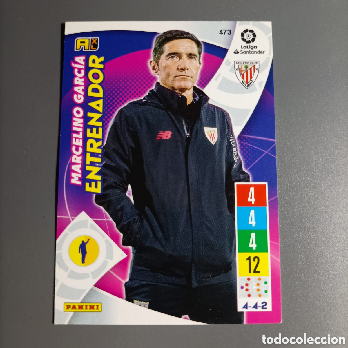 Cromos de f&uacute;tbol: ADRENALYN. LIGA 2021-2022 (ATHLETIC) №473 MARCELINO GARC&Iacute;A