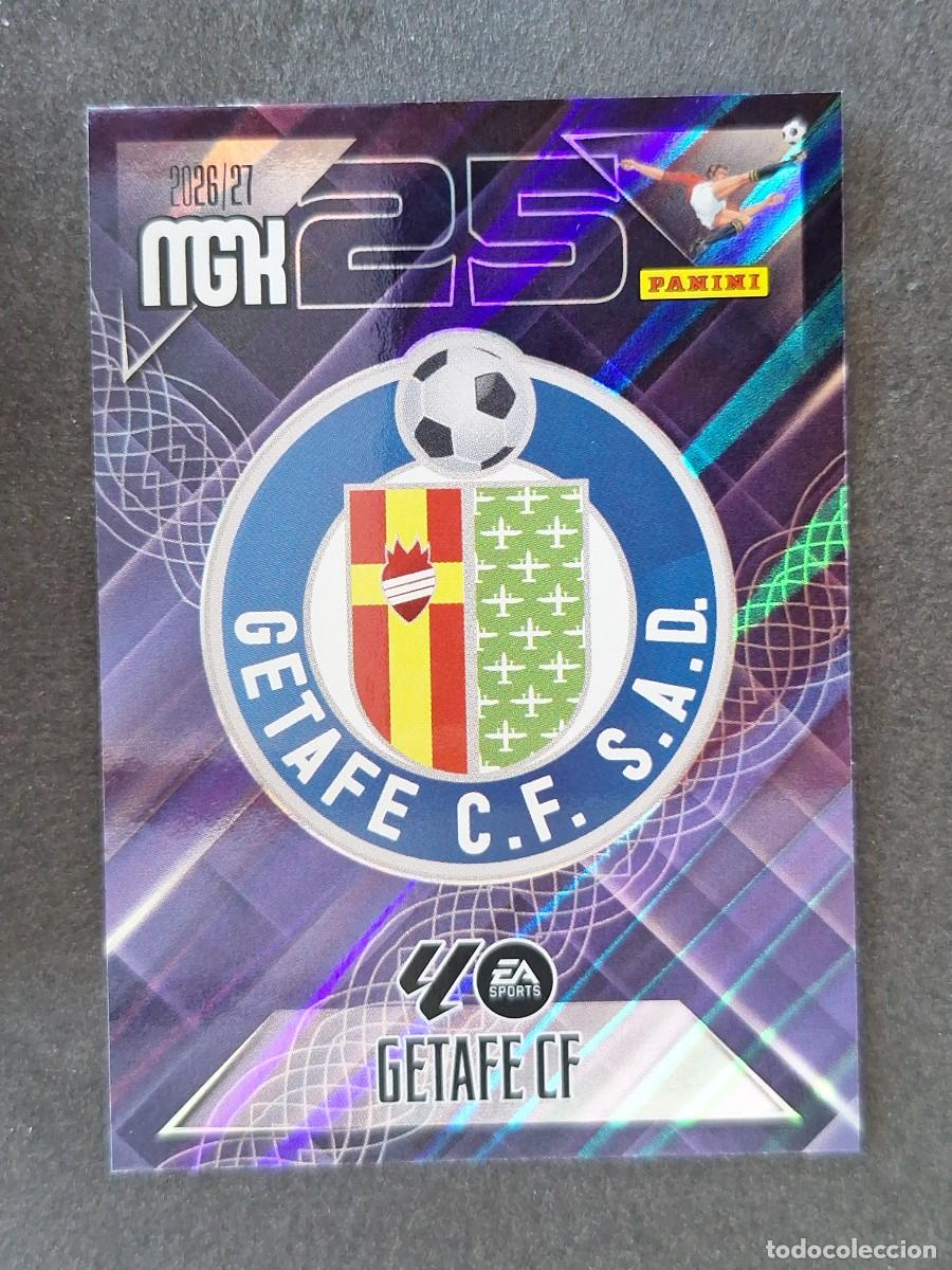 Cromos de f&uacute;tbol: L1 ESCUDO GETAFE C. F. 181 PANINI MEGACRACKS 2026 2027 26 27