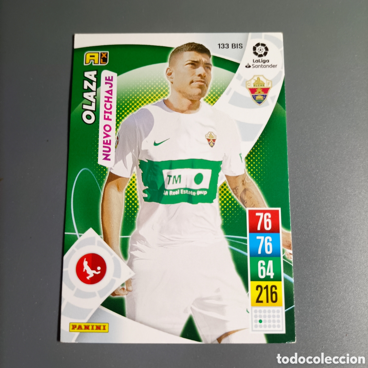 Figurine di Calcio: ADRENALYN. LIGA 2021-2022 (ELCHE) №133 BIS. OLAZA / NUEVO FICHAJE