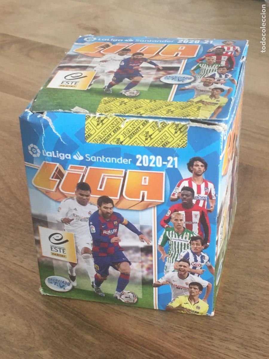 Cromos de f&uacute;tbol: LIGA 2020 2021 20 21 EDICIONES ESTE CAJA QUIOSCO CON 50 SOBRES DE CROMOS SIN ABRIR