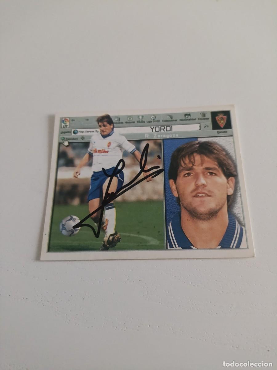 Cromos de f&uacute;tbol: Auto original de Yordi Zaragoza