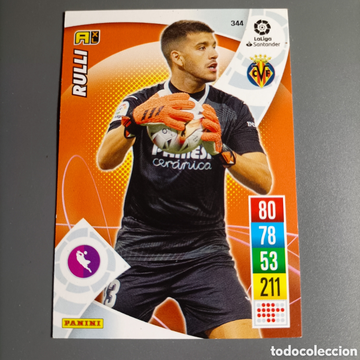 Football Stickers: ADRENALYN. LIGA 2021-2022 (VILLARREAL) №344 RULLI