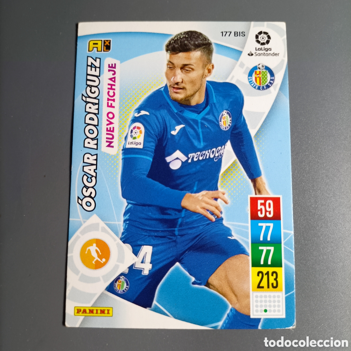 Cromos de f&uacute;tbol: ADRENALYN. LIGA 2021-2022 (GETAFE) №177 BIS. OSCAR RODR&Iacute;GUEZ / NUEVO FICHAJE