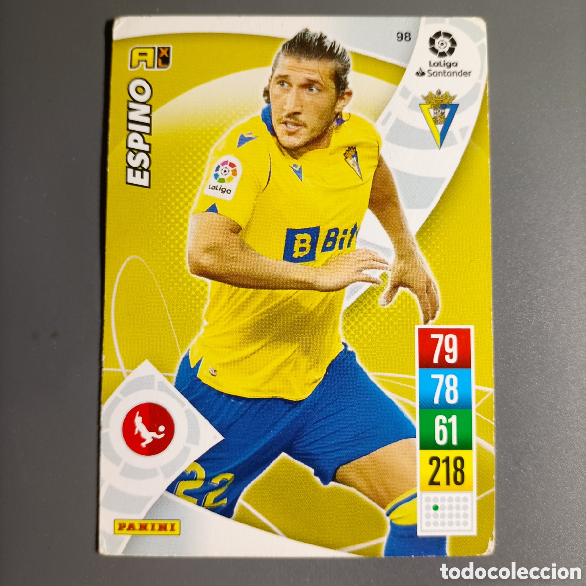 Cromos de f&uacute;tbol: ADRENALYN. LIGA 2021-2022 (CADIZ) №98 ESPINO