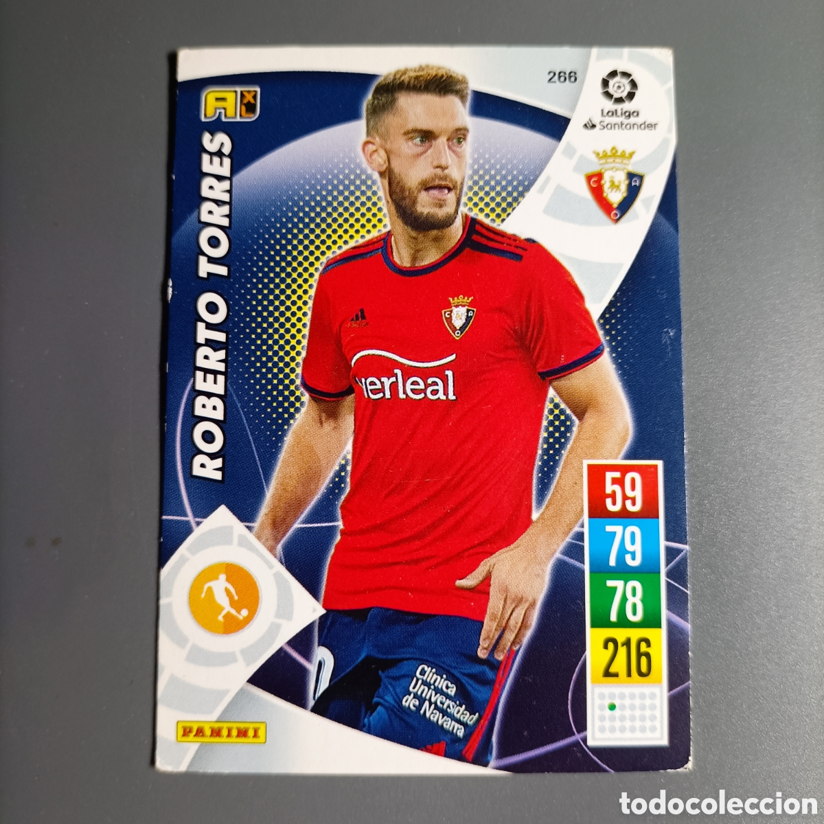 Fu&szlig;ball-Sticker: ADRENALYN. LIGA 2021-2022 (OSASUNA) №266 ROBERTO TORRES