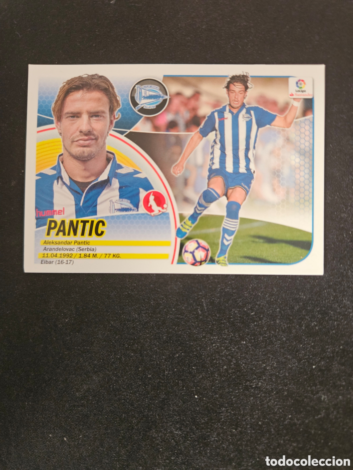 Cromos de f&uacute;tbol: PANTIC N&ordm; 3 BIS DEPORTIVO ALAV&Eacute;S &ndash; LIGA ESTE 2016-17 PANINI