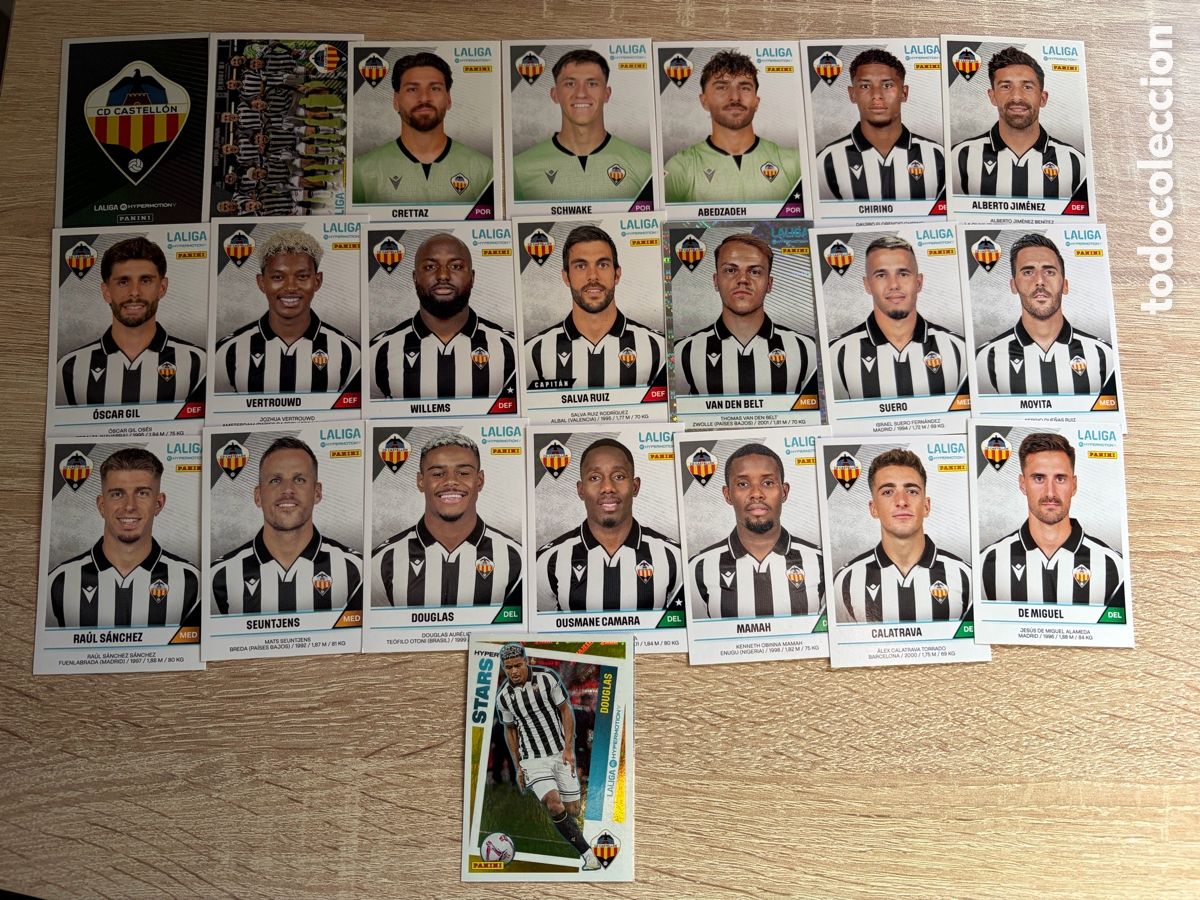Fu&szlig;ball-Sticker: CASTELL&Oacute;N SET COMPLETO LIGA HYPERMOTION SEGUNDA DIVISI&Oacute;N 2024 2025 24 25 PANINI