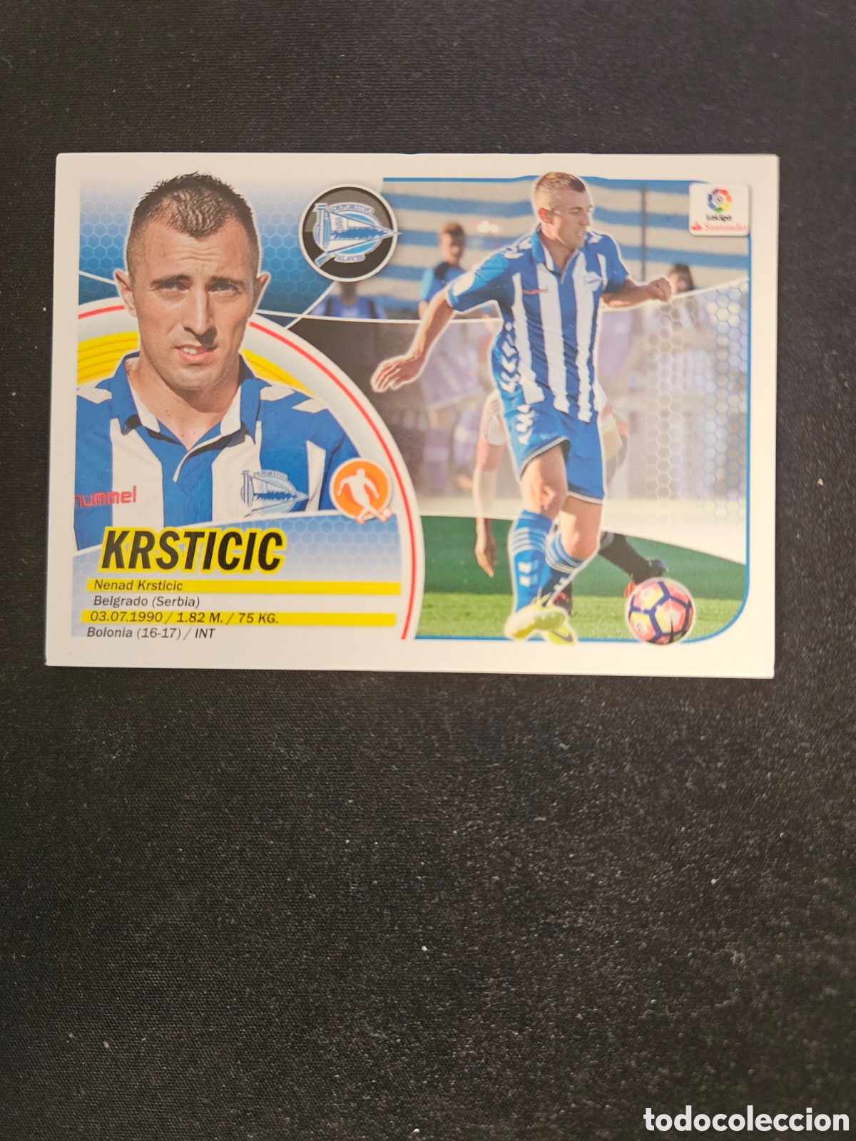Cromos de f&uacute;tbol: KRSTICIC N&ordm; 12 DEPORTIVO ALAV&Eacute;S ERROR BOLONIA &ndash; LIGA ESTE 2016-17 PANINI &ndash; NUEVOS II