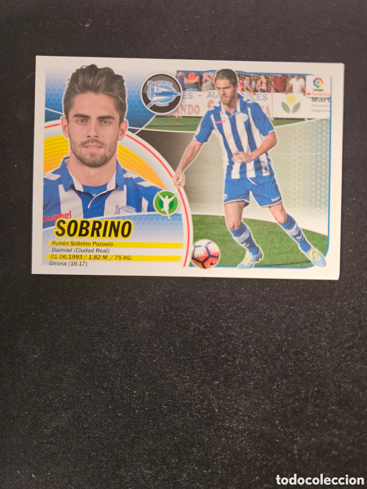 Cromos de f&uacute;tbol: SOBRINO N&ordm; 15 DEPORTIVO ALAV&Eacute;S &ndash; LIGA ESTE 2016-17 PANINI &ndash; NUEVOS II
