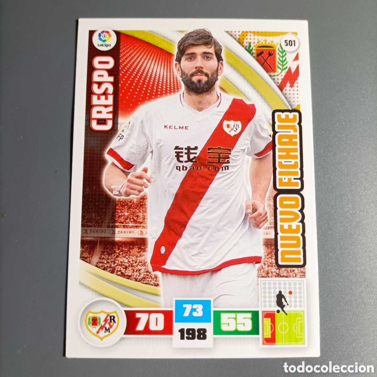 Cromos de f&uacute;tbol: ADRENALYN. LIGA 2015-2016 (RAYO) №501 CRESPO / NUEVO FICHAJE