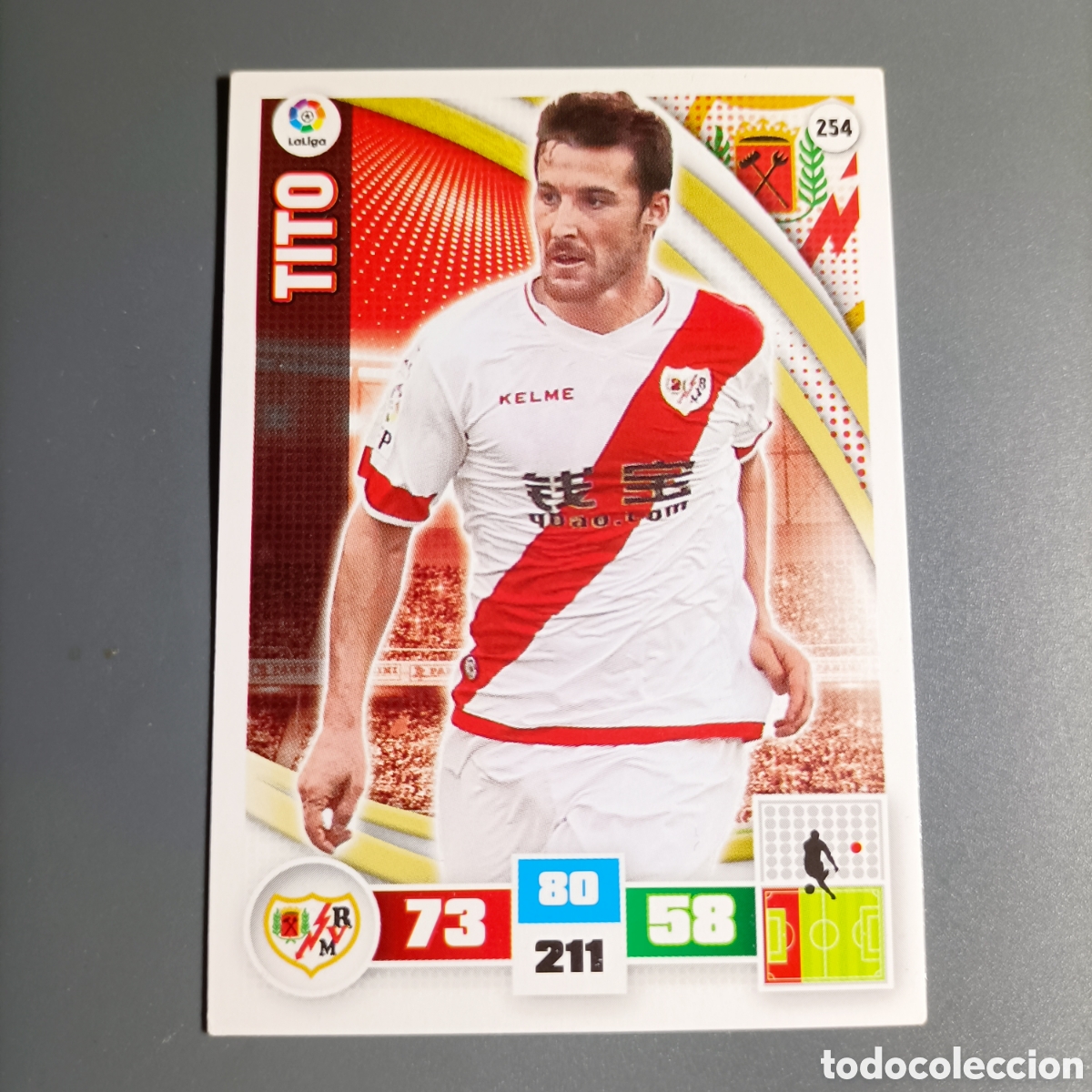 Cromos de f&uacute;tbol: ADRENALYN. LIGA 2015-2016 (RAYO) №254 TITO
