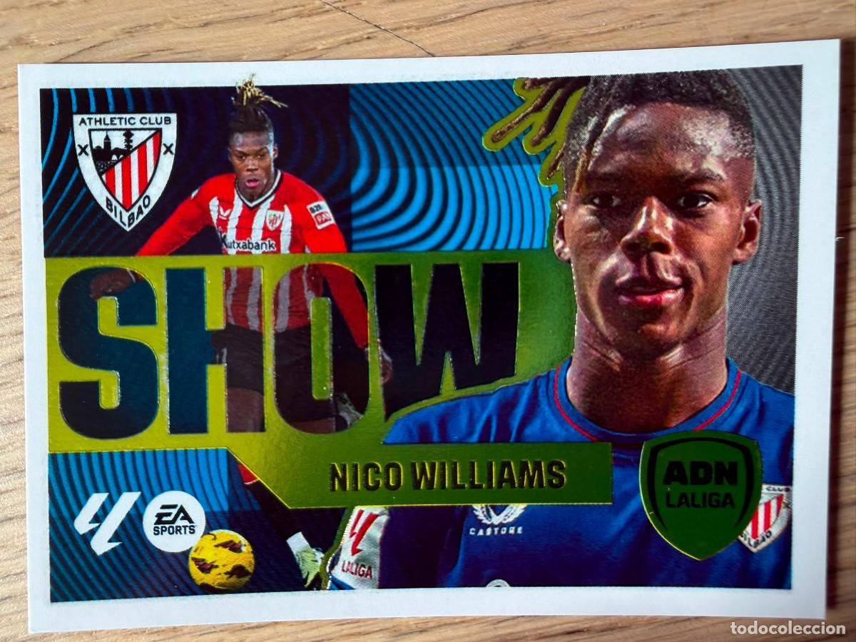 Cromos de f&uacute;tbol: 8 ADN LIGA SHOW NICO WILLIAMS ATH BILBAO 24 25 2024 2025 LIGA EA SPORTS COLECCIONES ESTE SIN PEGAR