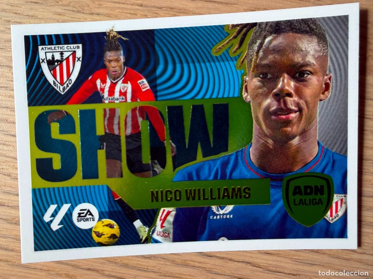 Cromos de f&uacute;tbol: 8 ADN LIGA SHOW NICO WILLIAMS ATH BILBAO 24 25 2024 2025 LIGA EA SPORTS COLECCIONES ESTE SIN PEGAR
