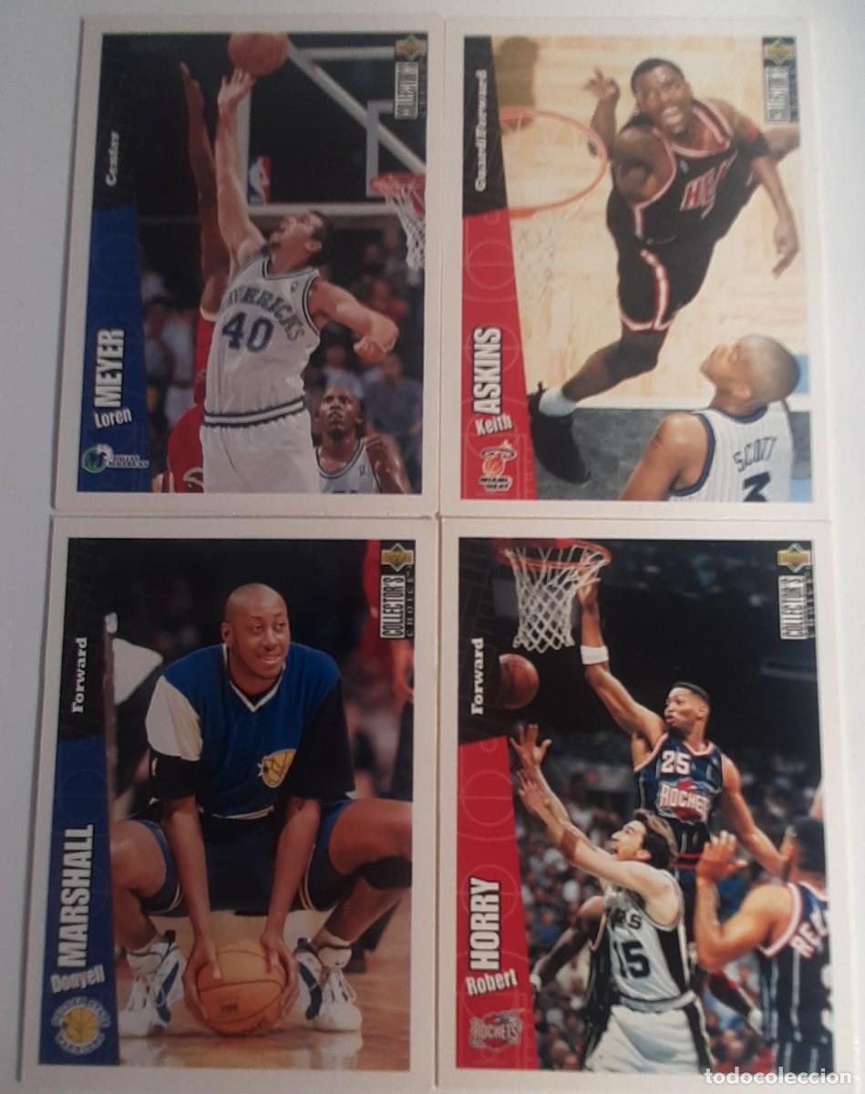 Cromos de f&uacute;tbol: T54 - NBA UPPER DECK 4 CARDS 37,57,59,62 1995-96