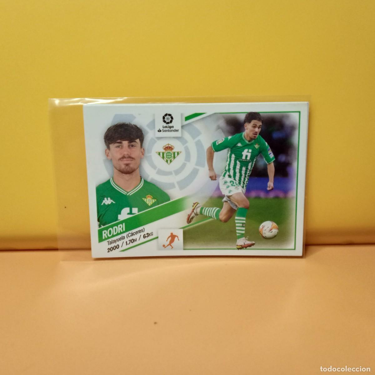 Cromos de f&uacute;tbol: EDICIONES ESTE 2022 2023 22 23 REAL BETIS RODRI 16A 16 A