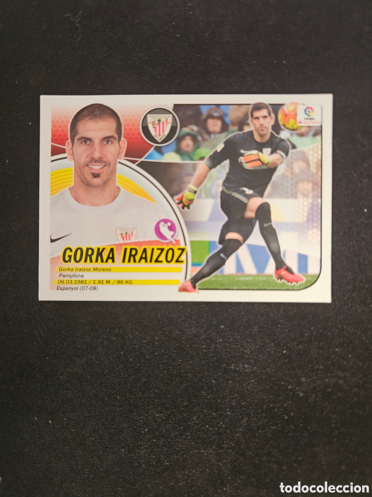 Cromos de f&uacute;tbol: GORKA IRAIZOZ N&ordm; 1 ATHLETIC CLUB &ndash; LIGA ESTE 2016-17 PANINI
