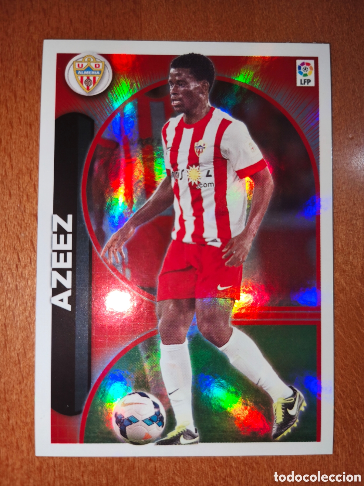 Cromos de f&uacute;tbol: Azeez Brillante n&deg;25 liga este 14/15 Almer&iacute;a