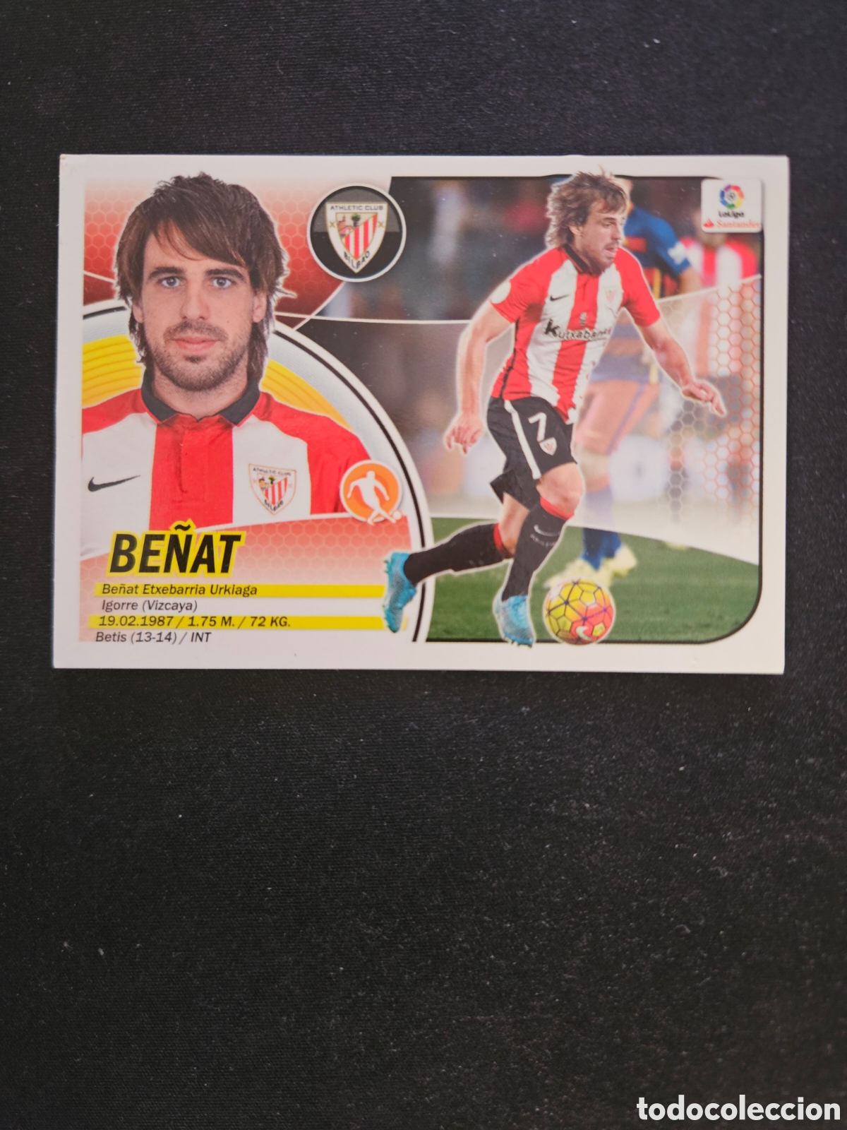 Cromos de Futebol: BE&Ntilde;AT N&ordm; 9 ATHLETIC CLUB &ndash; LIGA ESTE 2016-17 PANINI